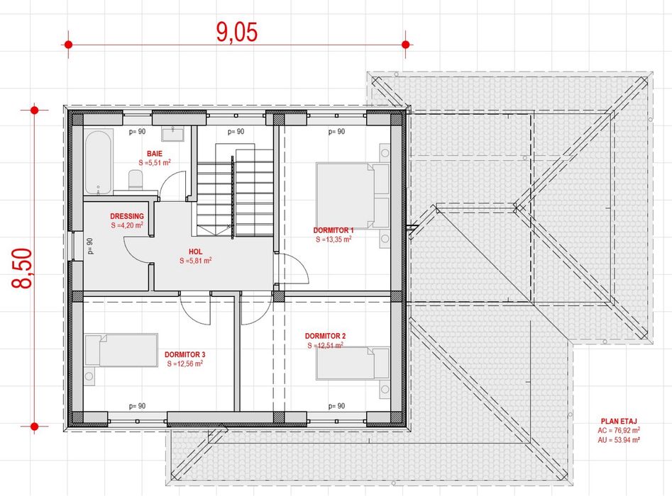 Teren cu autorizatie de constructie Aroneanu