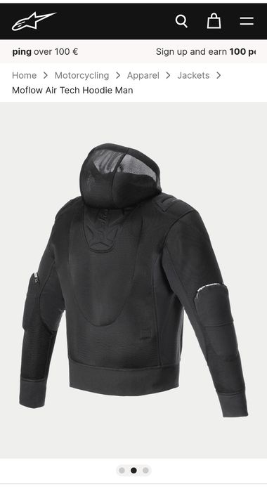 Чисто ново мъжко яке /суичер Alpinesrars Moflow air tech hoodie -  XXL