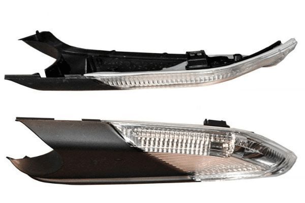 Lampa semnalizare oglinda Skoda Octavia II/Tour 2, 0204-2012, Vw Polo, 2005-2009, cu LED, alba, omologare ECE, cu capac, 1Z0949101C, Stanga