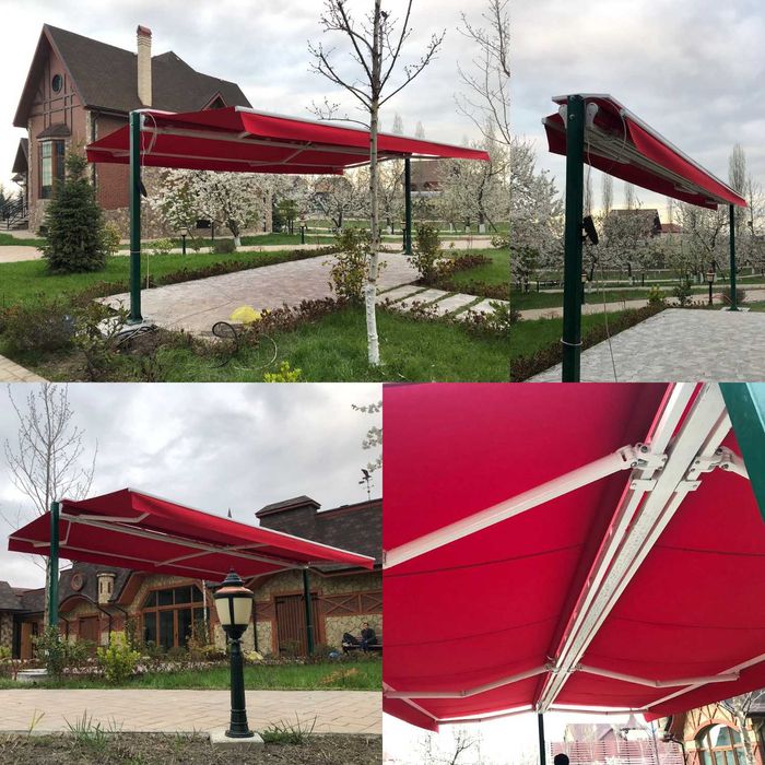 Ikki tomonlama markiza T Markiza Двухсторонняя маркиза Т Маркиза Тент