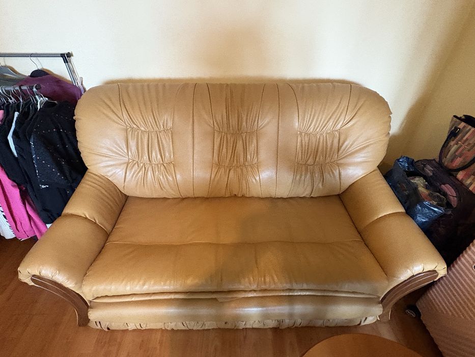 Vand canapea piele extensibila si 2 coltare
