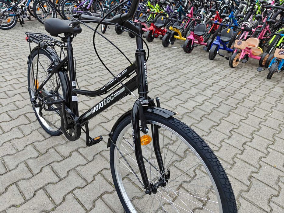 PA Алуминиев велосипед 26" Velotec CITY черен