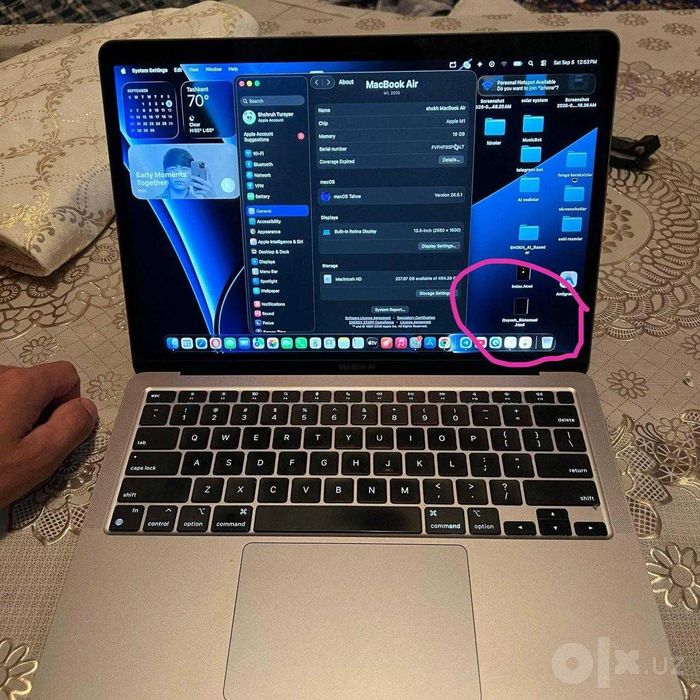 Macbook air  M1 2020