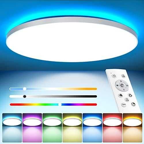 LED плафон 24W RGB с дистанционно димируем 3000–6500K