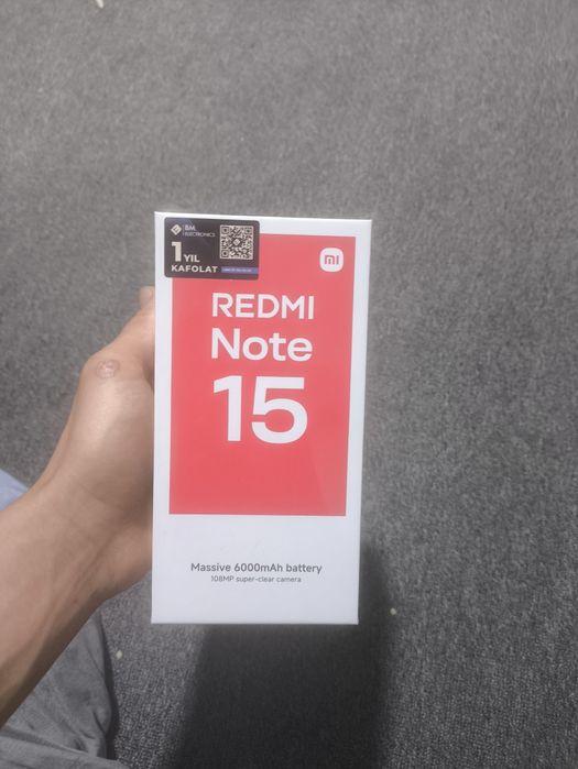 Redmi note 15 1 yil kafolat