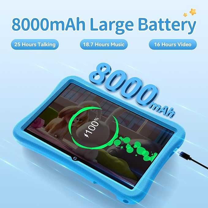 Oukitel OT6 Kids 4GB+12GB RAM 64GB ROM, 10.1 инчов, WiFi Детски таблет