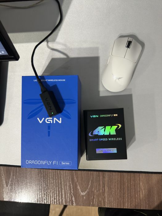 Игровая мышь, dragonfly f1 moba + 4k dongle