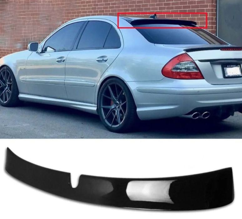 Лип спойлер за задно стъкло Mercedes E class W211 черен гланц