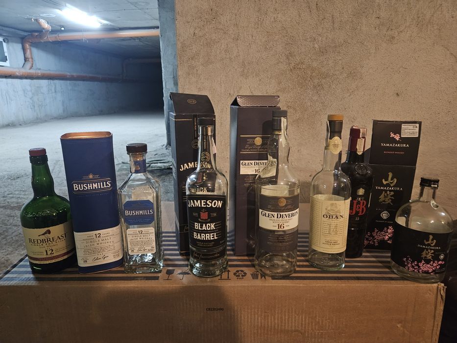 Бутилки различни видове