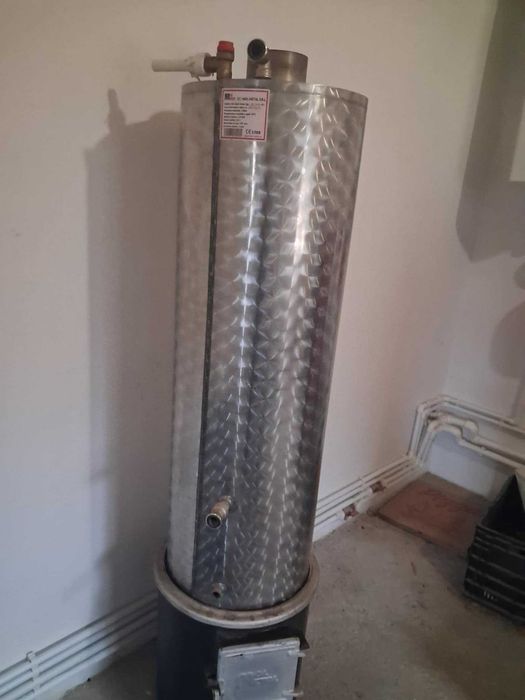 Boiler inox pe lemne - Folosit Putin