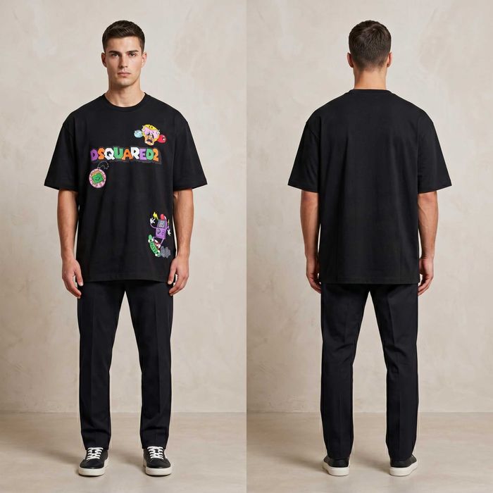 Мъжка тениска Dsquared2 Oversize - 2XL