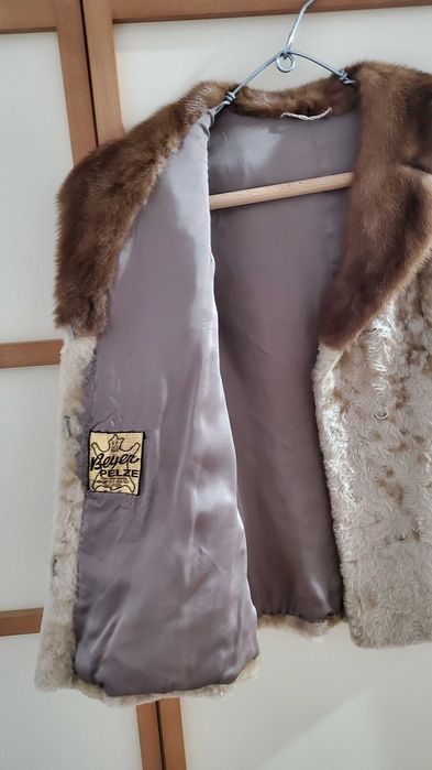 Scurtă blană naturală marime M