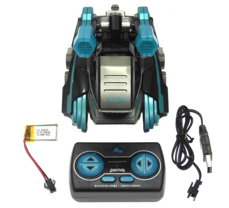 Потрясающий Робот Stunt Dinotank на радиоуправлении. Дино танк, трюки