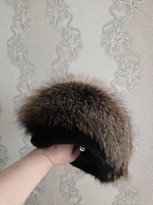 Шапка зимняя из чернобурки