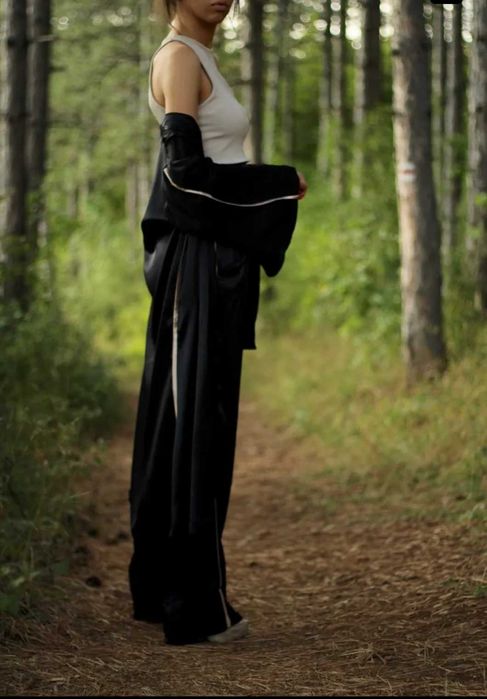 Черно кимоно сет, костюм