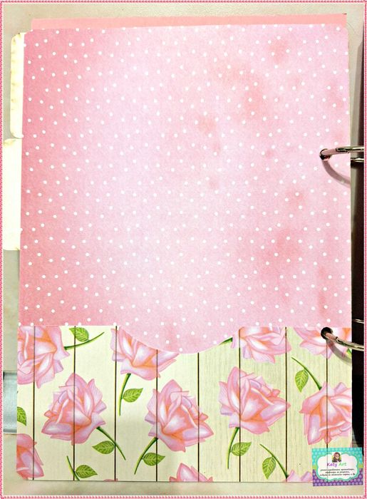 Ретро тефтер за рецепти с 4 разделителя в розово