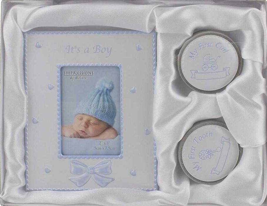 Рамка с 2 кутийки комплект за подарък за бебе