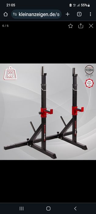 Suport bara ultrasport cu banca reglabila si greutati