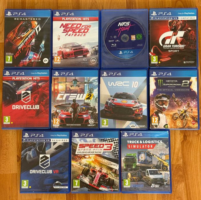 [ PS4 cars > NFS / WRC/ Gran Turismo / Crew / Simulator за PlayStation 4