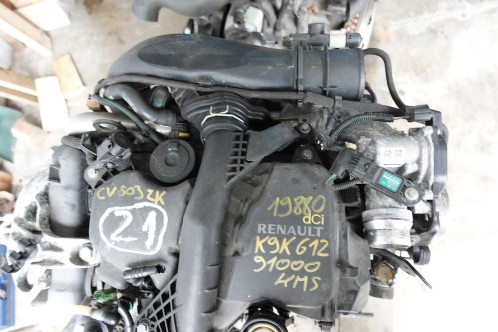 Motor 1,5DCI*K9K612*66Kw/90CpInjectieBosch CuAnexe*DokkerSanderoMcvRulaj91000kmEuro5ImportFranta