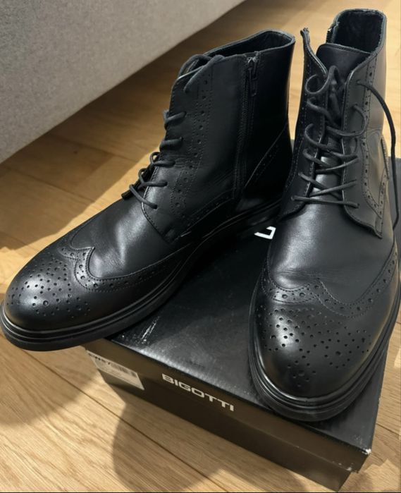 Ghete barbati casual Bigotti din piele