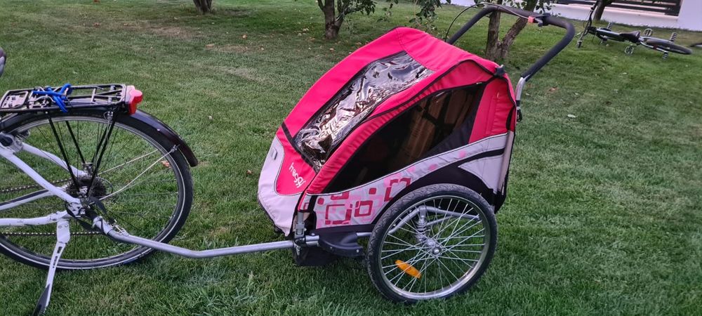 Remorcuță/caleașcă de bicicletă Froggy 2 in 1