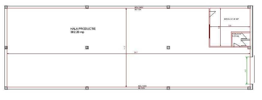 Spatiu de depozitare de inchiriat, hala de inchiriat 415 mp, depozit