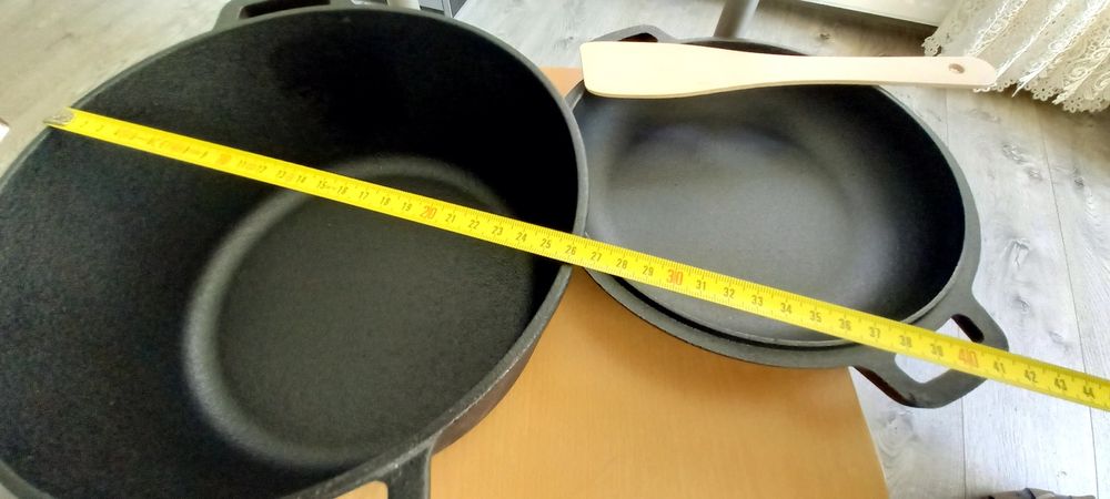 Tigaie fontă 2 în 1 , fi 26, cm / Promo 159 lei