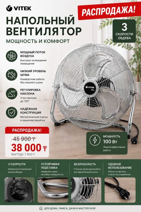 Вентиляторы. Расспродажа нового товара