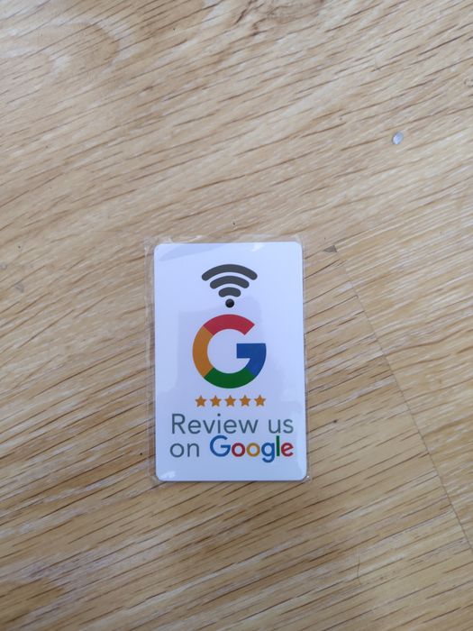 NFC Гугъл карти за отзив програмируеми review card