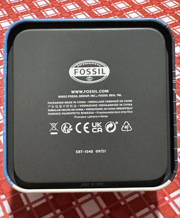 Fossil, Ceas dama curea de piele, Maro