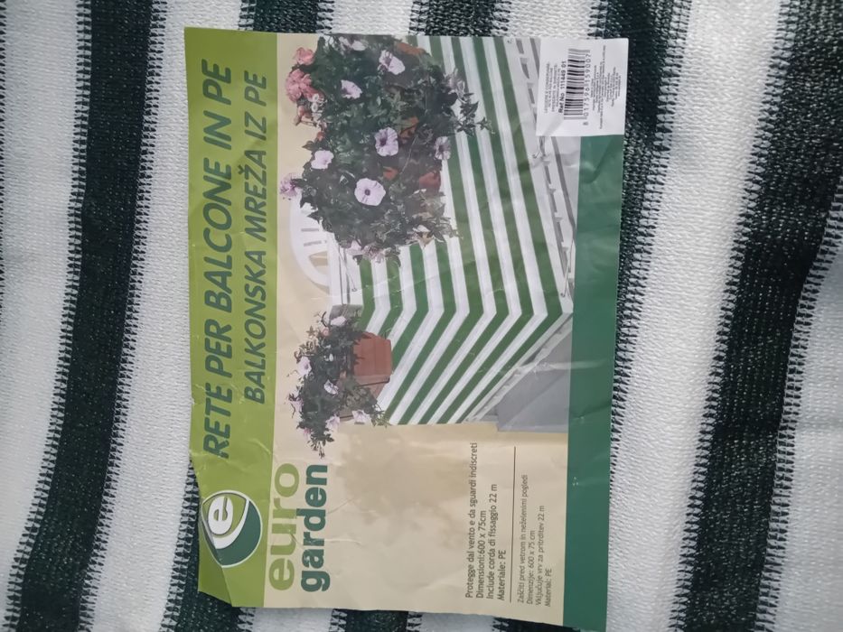 Vând plasa protectie balcon - noua cu eticheta