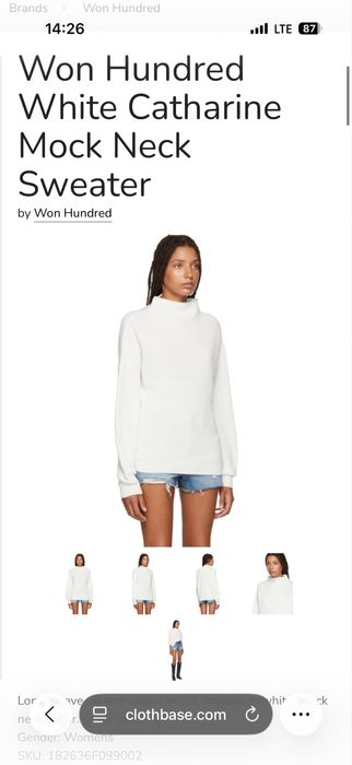 Won Hundred Catharina памучен пуловер