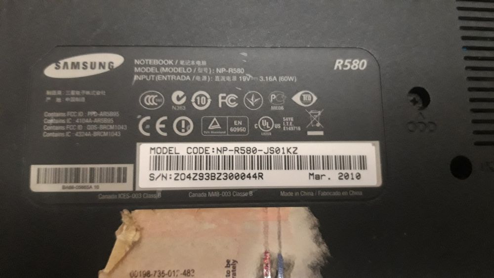 Ноутбук самсунг рабочий