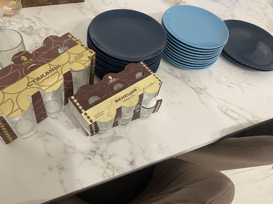 Тарелки стаканыы