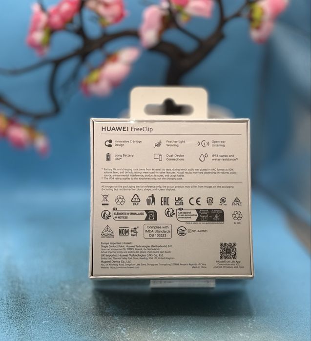 НОВО!!! Аудио слушалки Open-Ear Huawei FreeClip, Wireless, Bluetooth