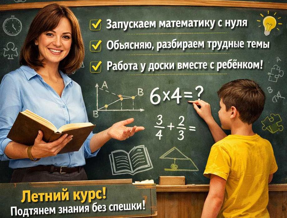 Математика. Опытный педагог.