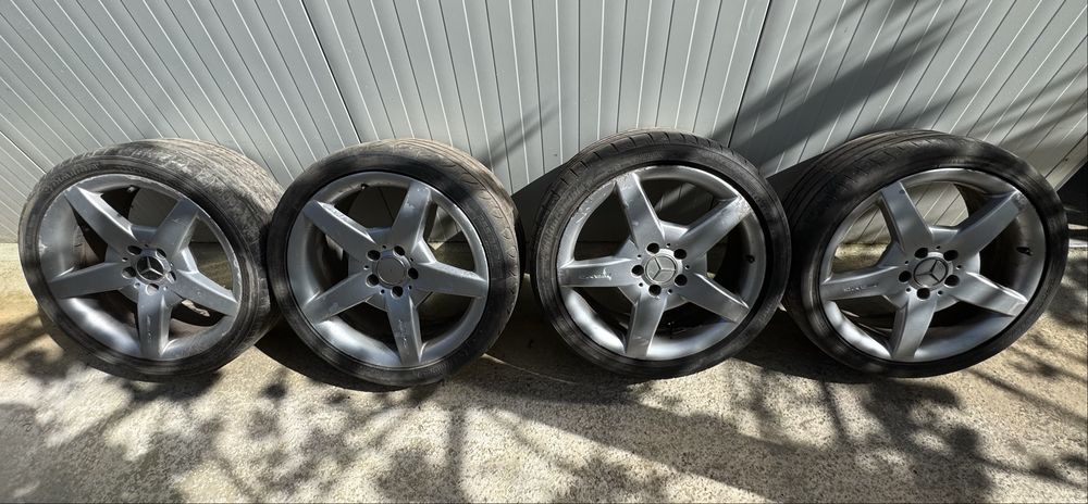 4 броя 18ки джанти CLK AMG спорт пакет 7.5J ET37 на 8.5J ET30 Mercedes