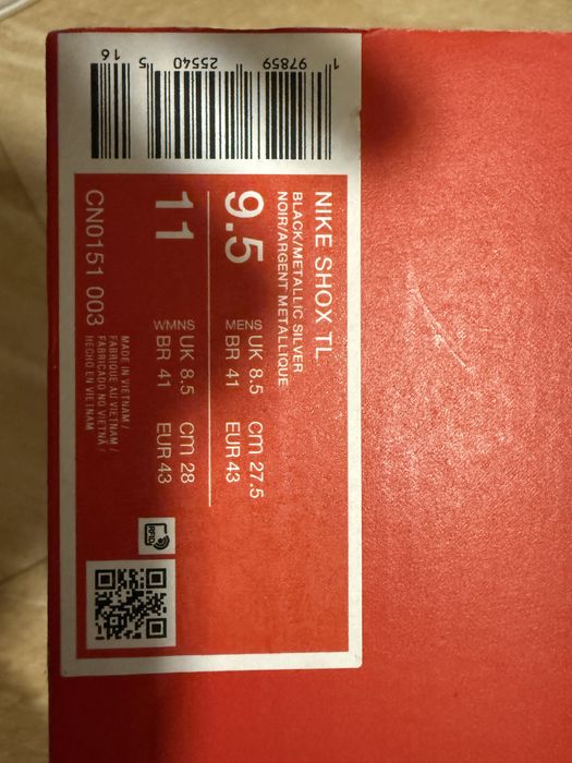 Nike Shox  TL  negri M43