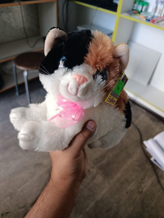 Плюшевая игрушка новая кошка
