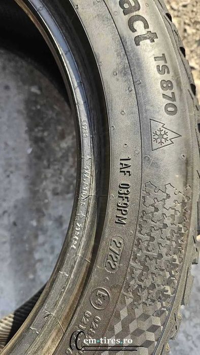 225/50 R17 • Iarna • Continental WinterContact TS870 98V | 2 buc | DOT 2022 | Pret/buc