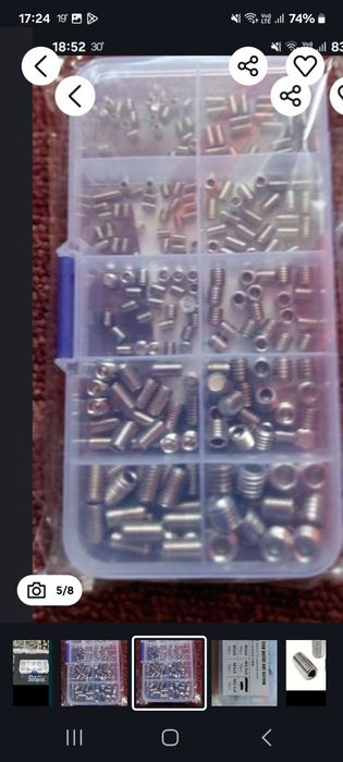 Suruburi inbus hexagonale inox 200buc și 450buc