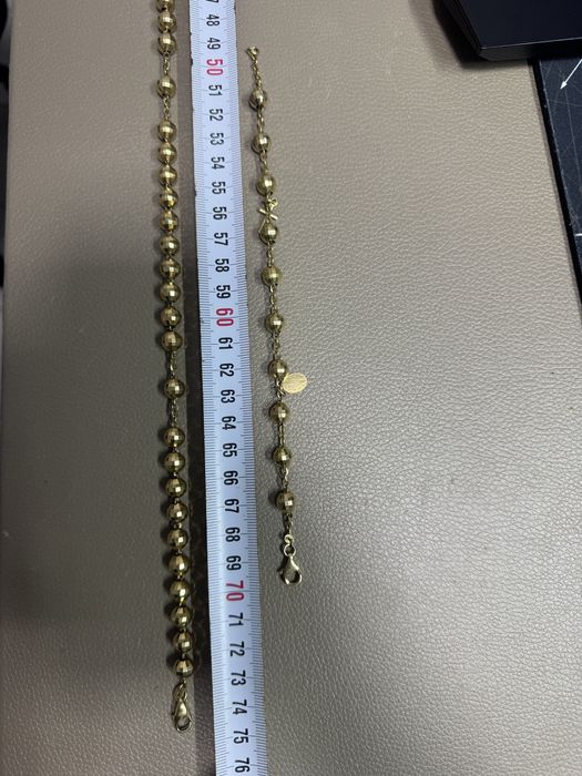 Lant Rozariu aur de 18k 750 + Bratara