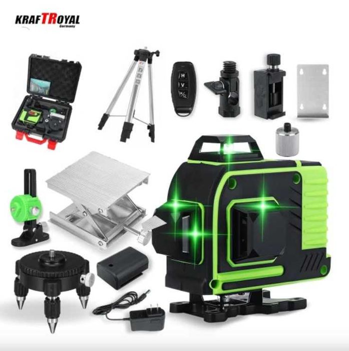 4D ЛАЗЕРЕН НИВЕЛИР с 16 линии (четири точков) самонивилиращ се