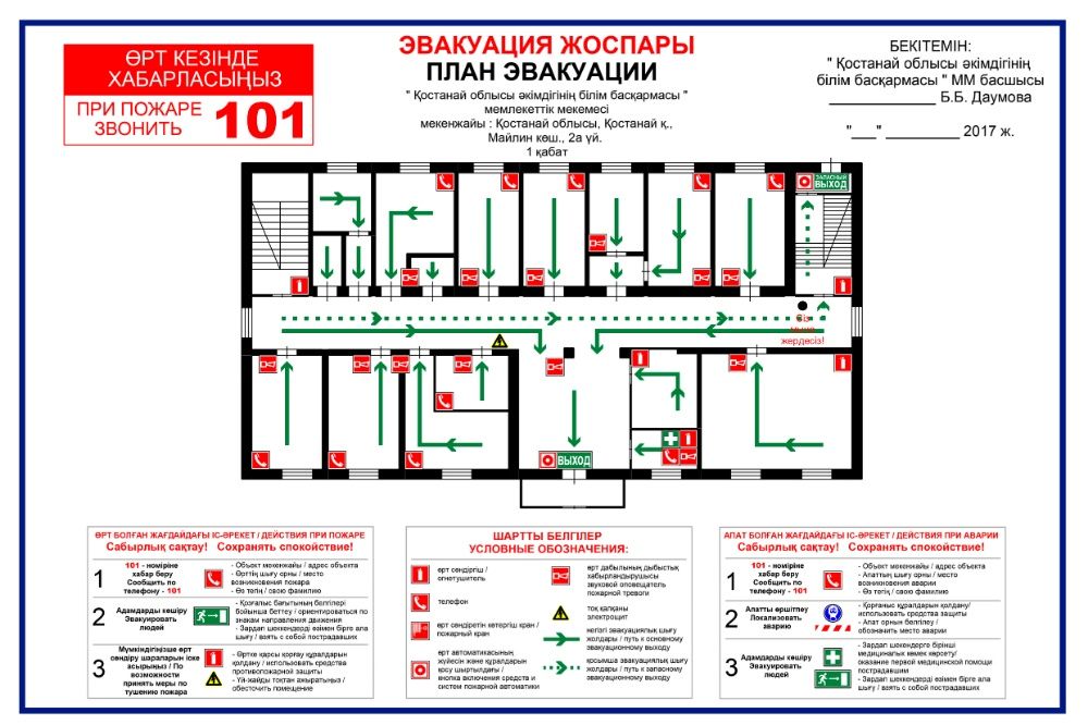 План эвакуации. Разработка и изготовление