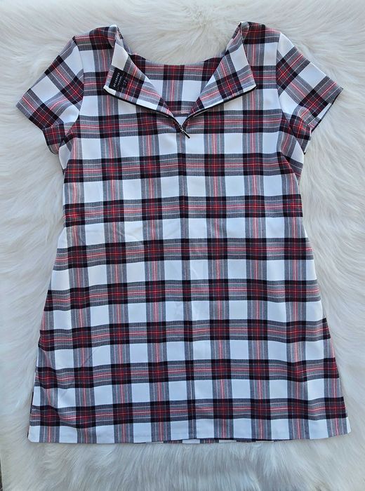 Дамска карирана рокля Л-ХЛ