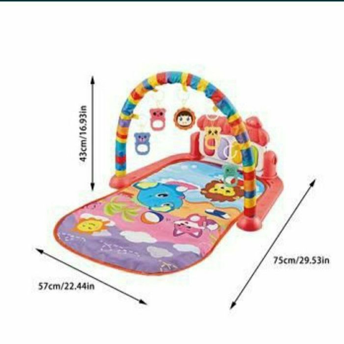 Даставка бесплатная. Музикальный детский игровой коврик