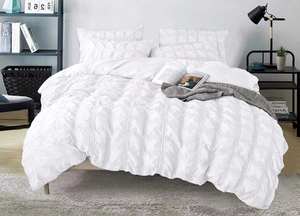 Set lenjerii de pat de una sau 2 persoane bumbac 6 piese