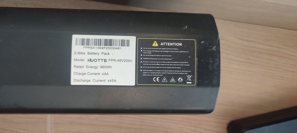 Електрически велосипед DUOTTS F26 – 2×750W | В гаранция до март 2028 г. | ~1000 км