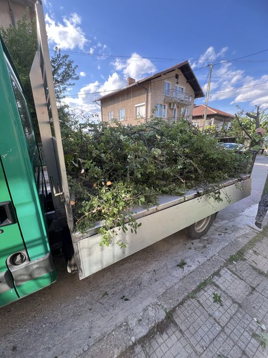 Косене на тревни площи и рязане на дърва и дървета